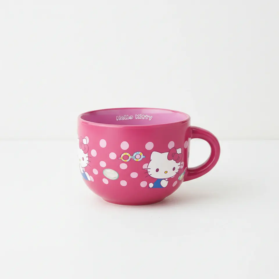 Taza de Cerámica Roja Hello Kitty Cap. 650 ml 1