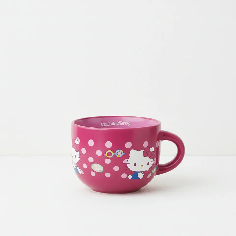 Taza de Cerámica Roja Hello Kitty Cap. 650 ml 5