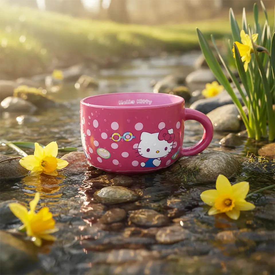 Taza de Cerámica Roja Hello Kitty Cap. 650 ml 6