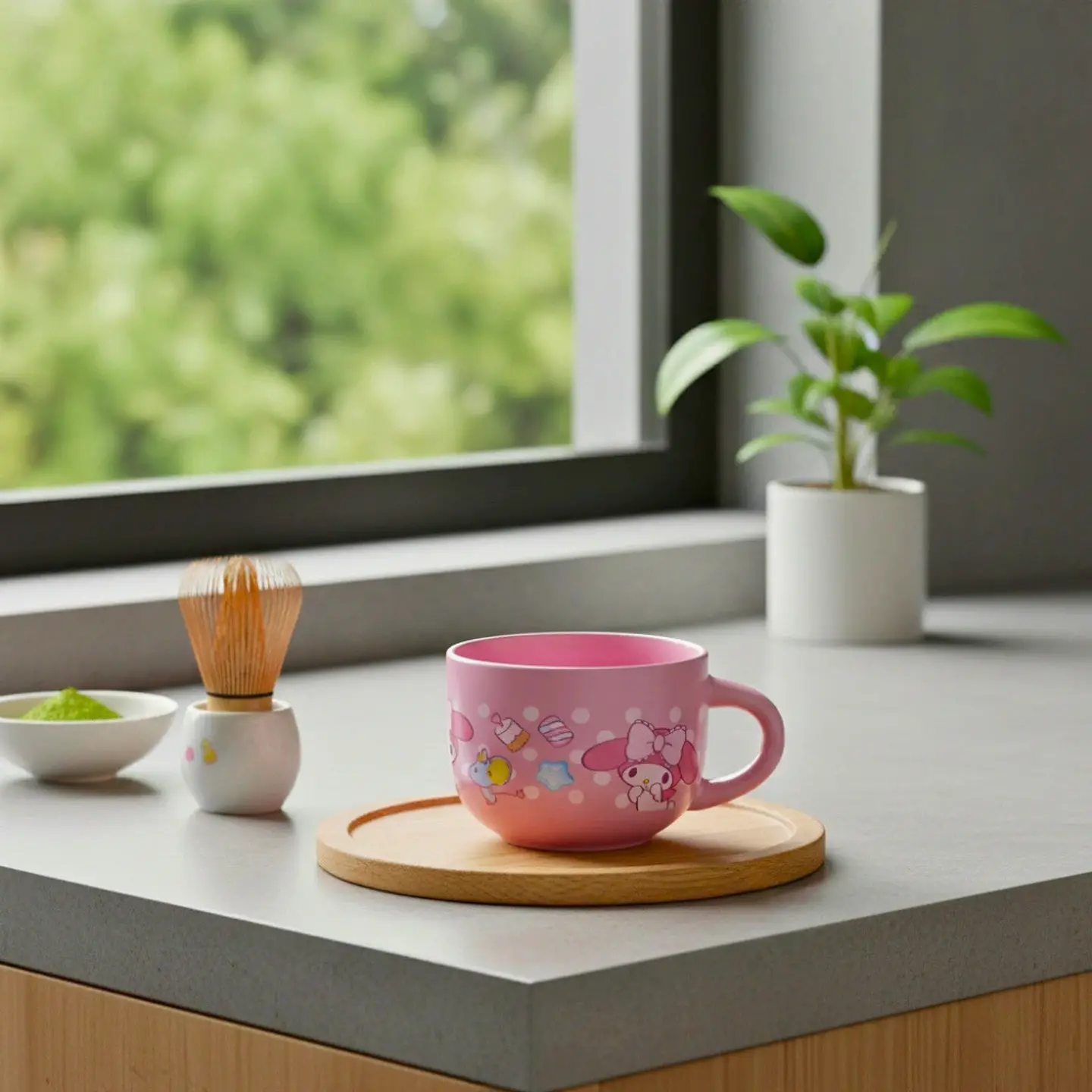 Taza de Cerámica Rosa My Melody Cap. 650 ml 5