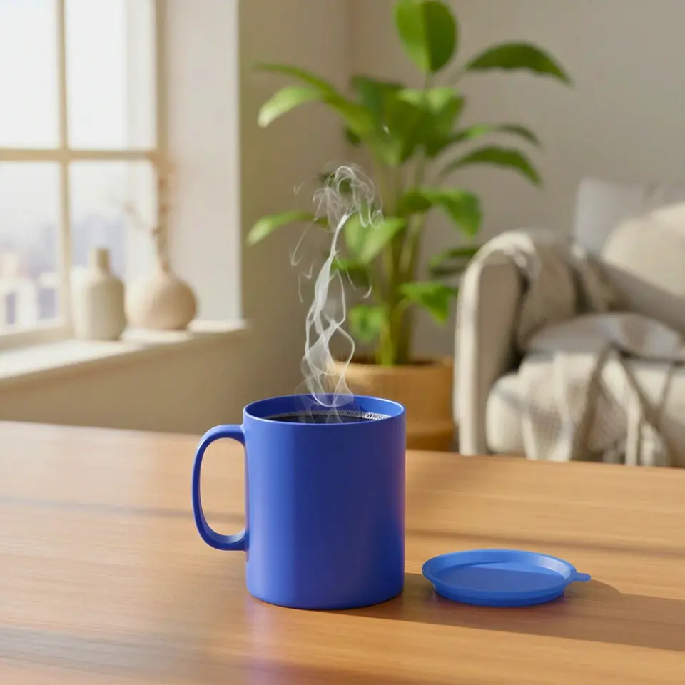 Taza Hermética Azul 450 ml 4
