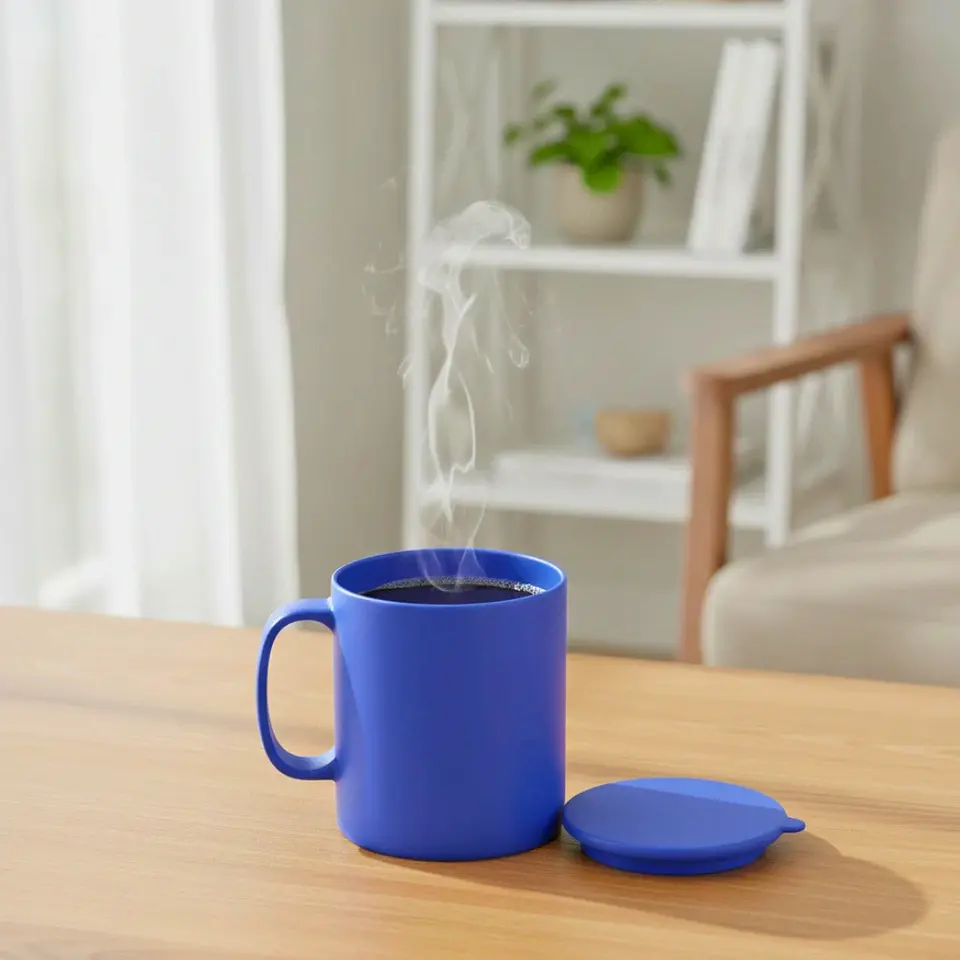 Taza Hermética Azul 450 ml 5
