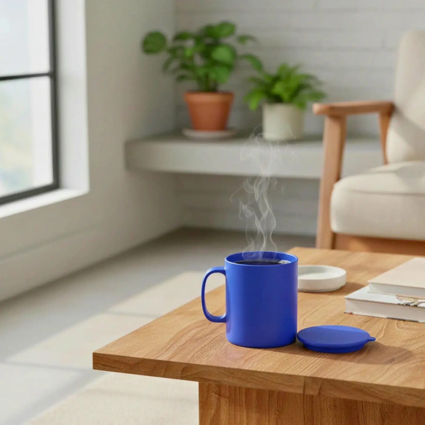 Taza Hermética Azul 450 ml 6