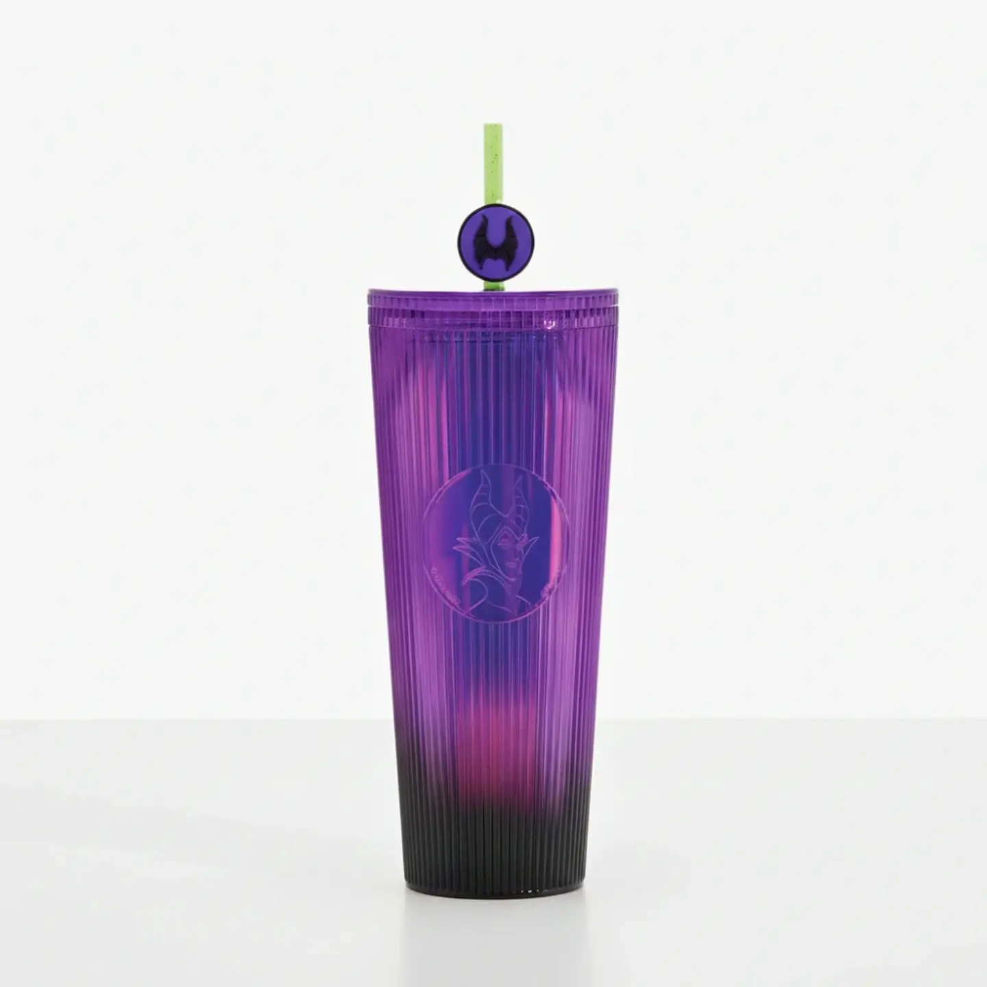 Vaso con Popote Morado 800 ml - Maléfica 1