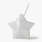 Vaso Estrella Plata Glitter 600 ml con Popote - Miniatura 7