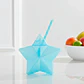 Vaso Estrella Azul Glitter con Popote | 600 ml - Miniatura 8