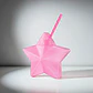 Vaso Estrella Rosa Glitter con Popote | 600 ml - Miniatura 6