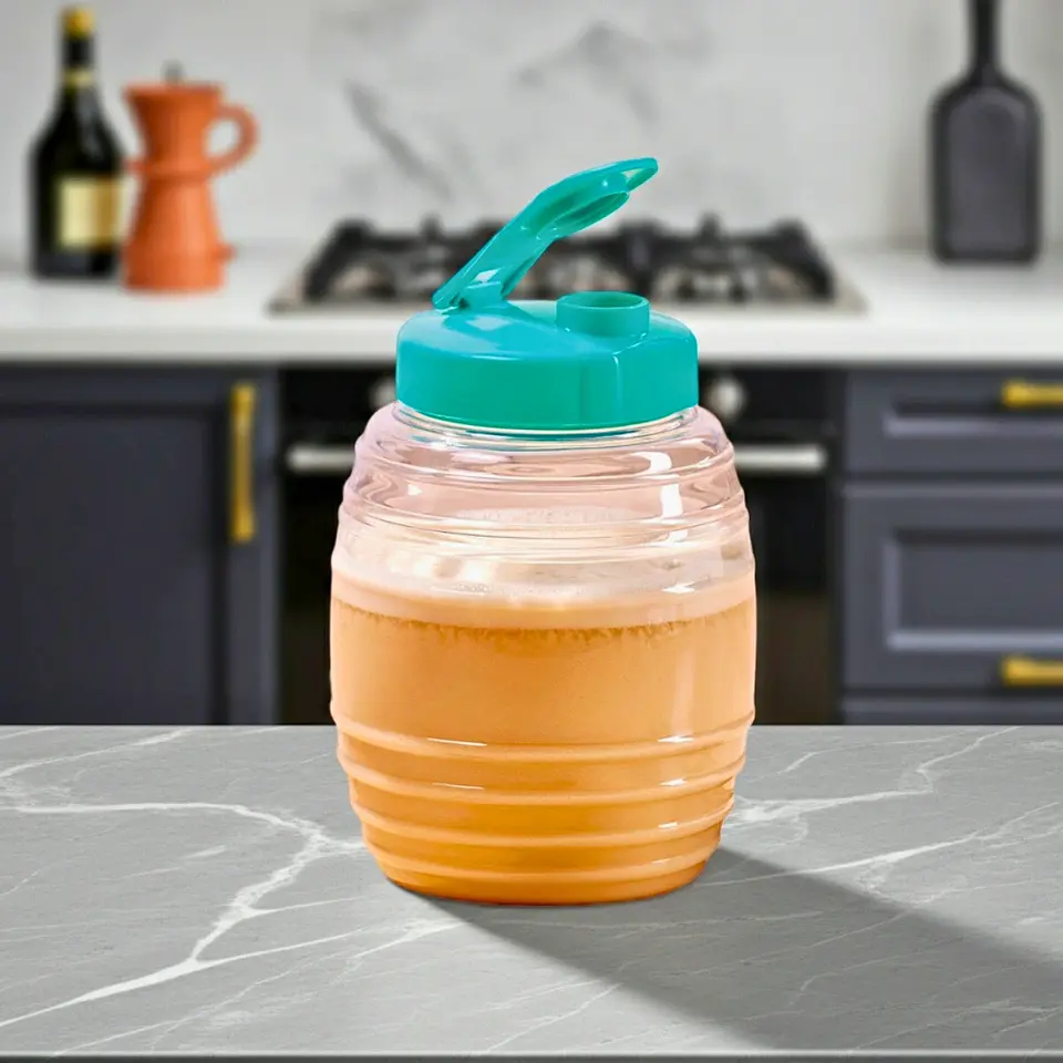 Mini Vitrolero Plástico 500 ml Tapa Turquesa 4