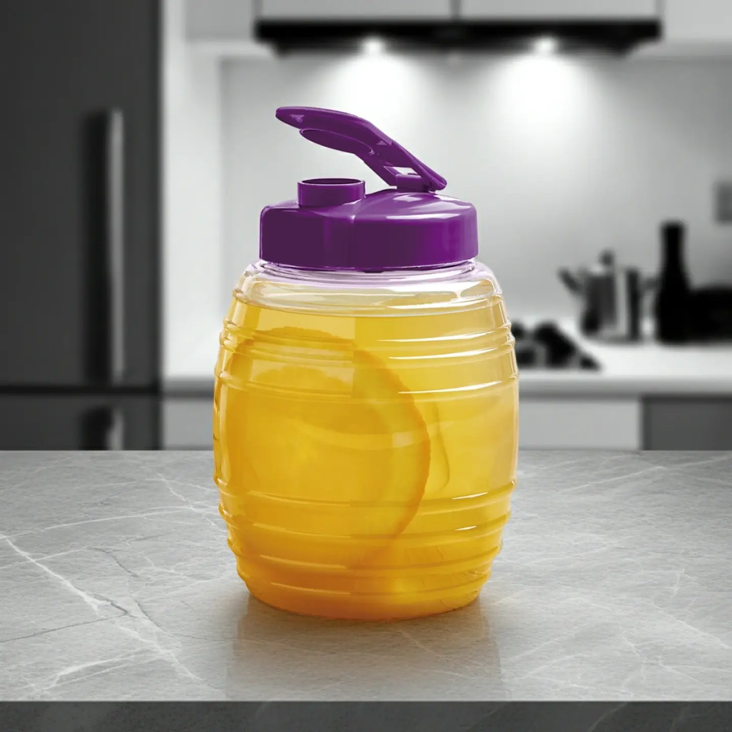 Mini Vitrolero de Plástico 500 ml Tapa Morada 4