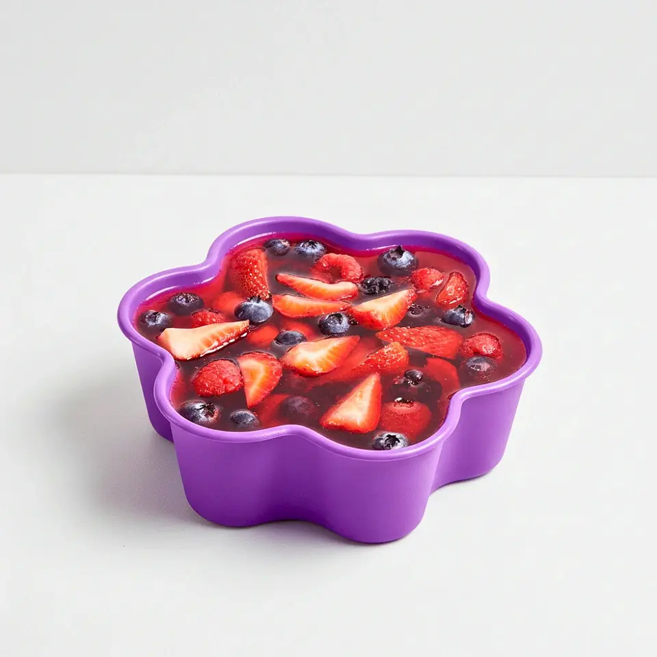 Gelatinero Morado Diseño Floral | 750 ml 1