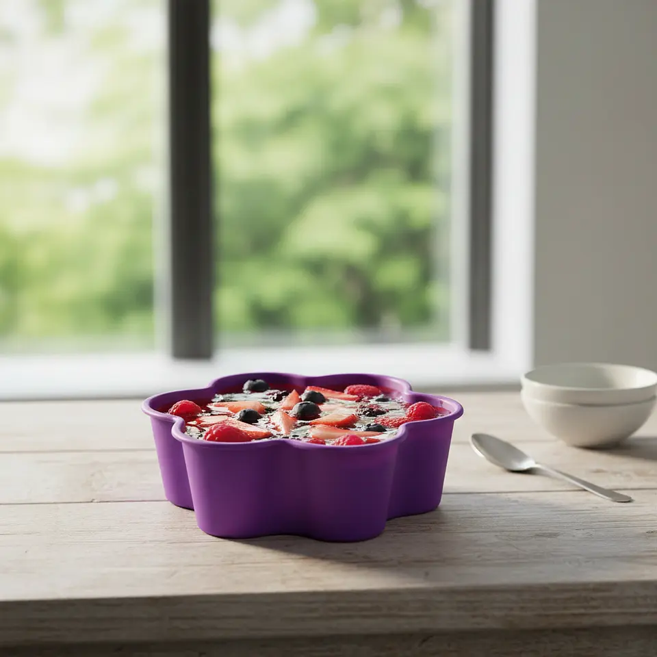 Gelatinero Morado Diseño Floral | 750 ml 2
