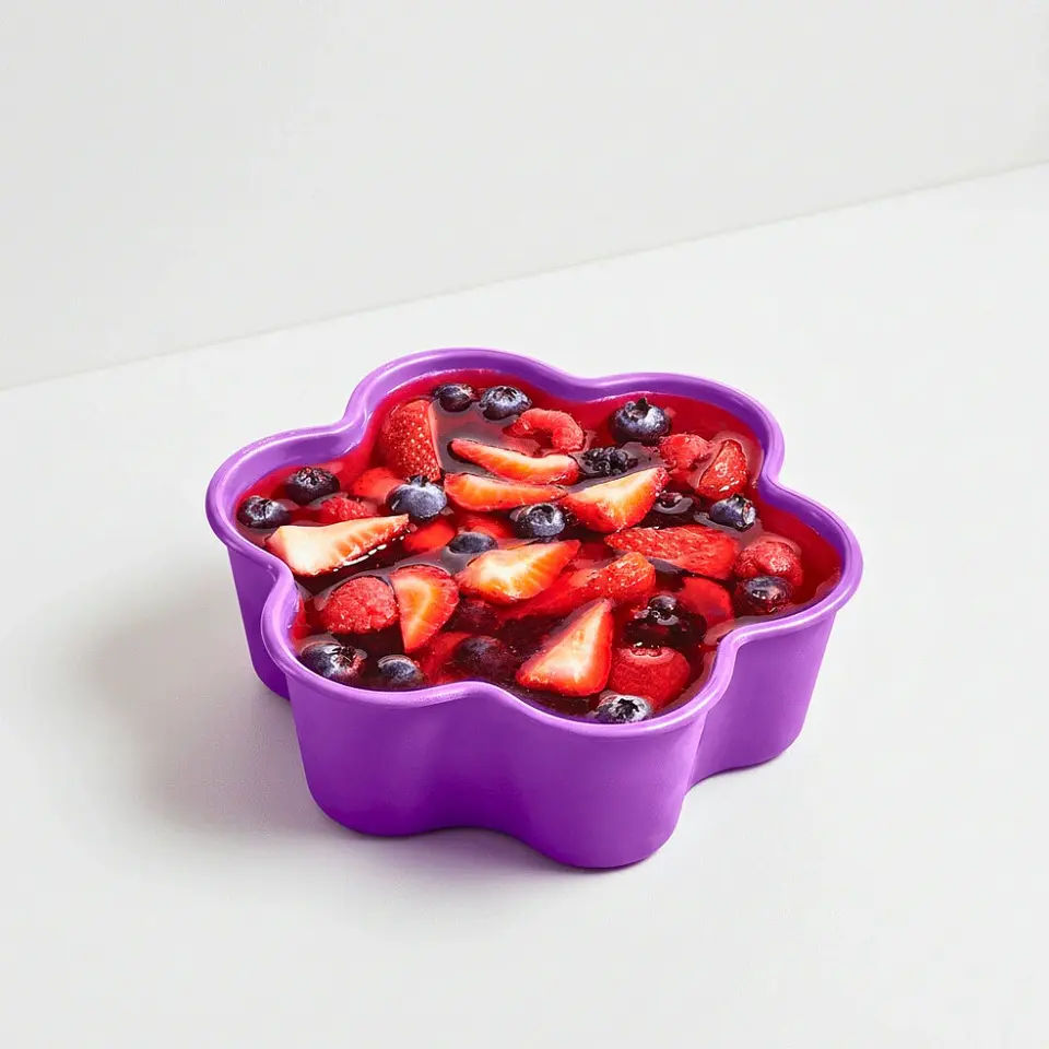 Gelatinero Morado Diseño Floral | 750 ml 4