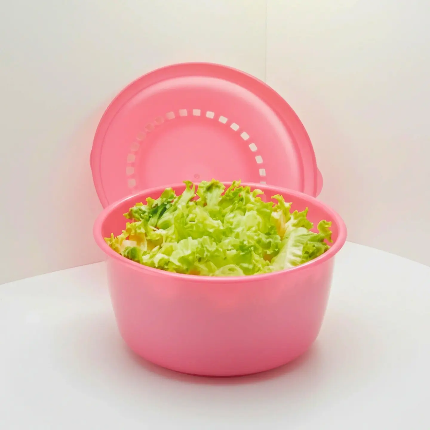 Ensaladera con Tapa 3 Litros | Rosa 1