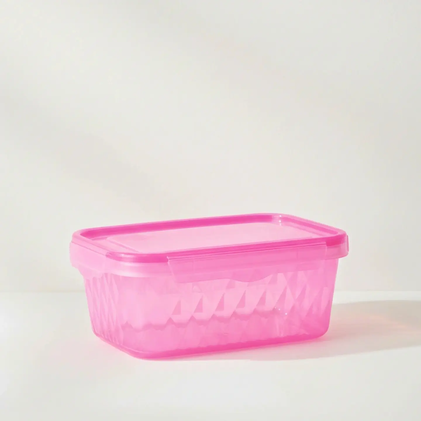 Contenedor Rosa 1 Litro con Tapa Hermética 5