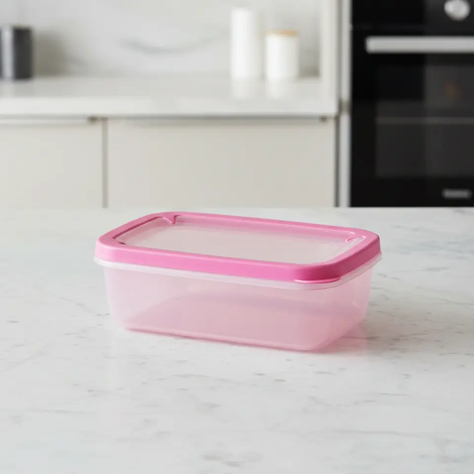 Contenedor Plástico Rosa 500 ml 4