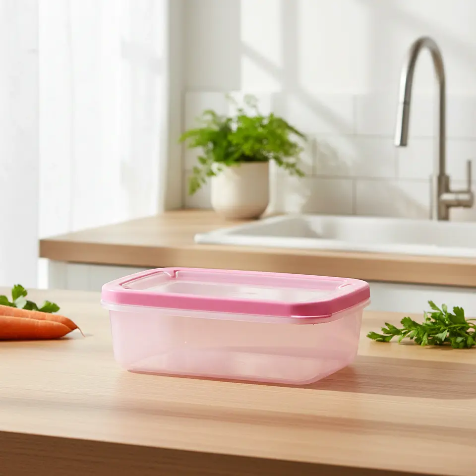 Contenedor Plástico Rosa 500 ml 3