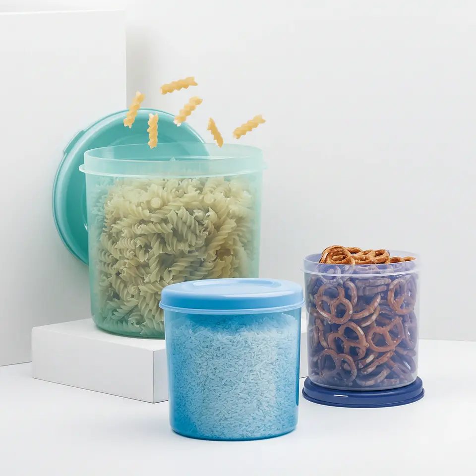 Set 3 Contenedores Azules 850 ml, 1.5 L y 2.8 L 5