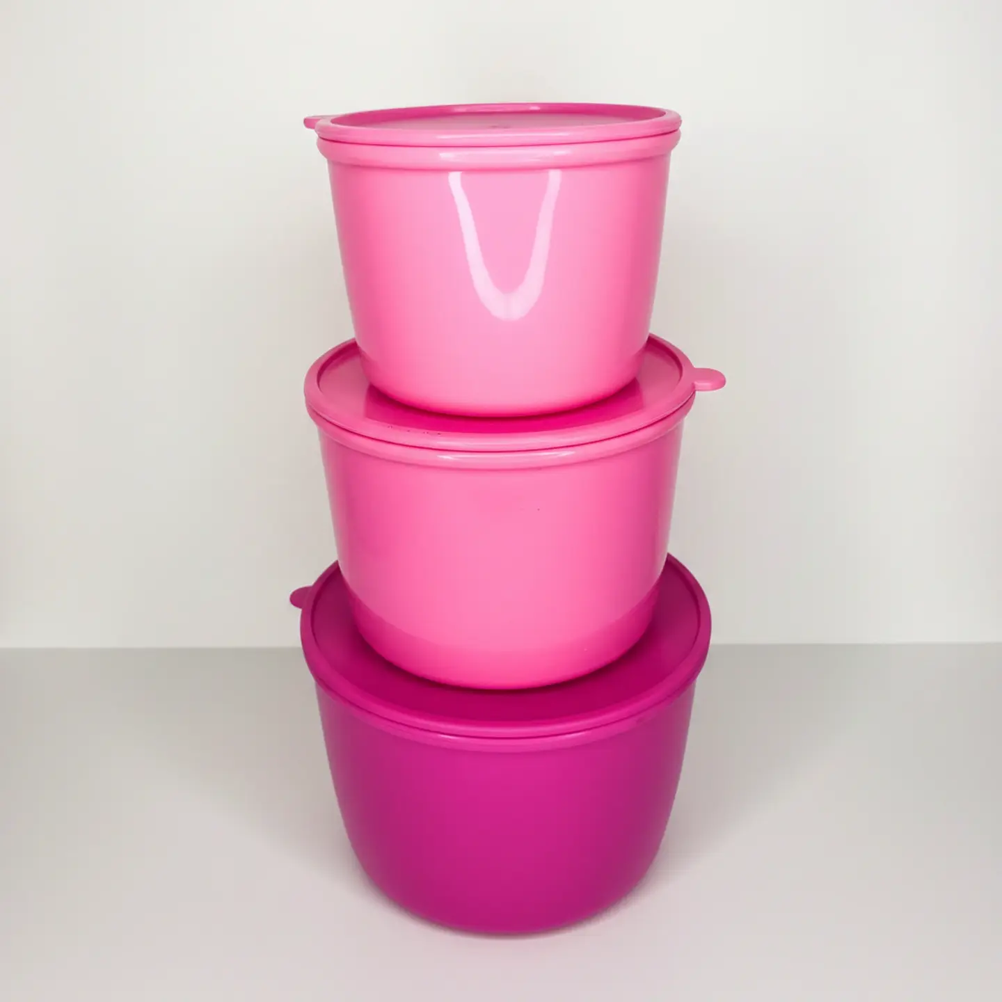 Set 3 Contenedores Rosa 1.6 L, 860 ml y 385 ml 5