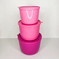Set 3 Contenedores Rosa 1.6 L, 860 ml y 385 ml - Miniatura 5