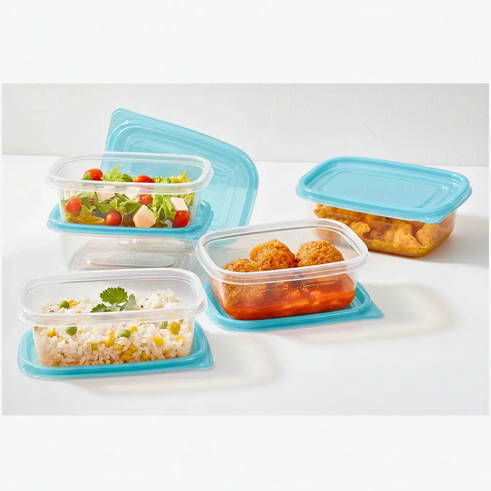 Set 5 Contenedores Plástico Flexible 450 ml 1