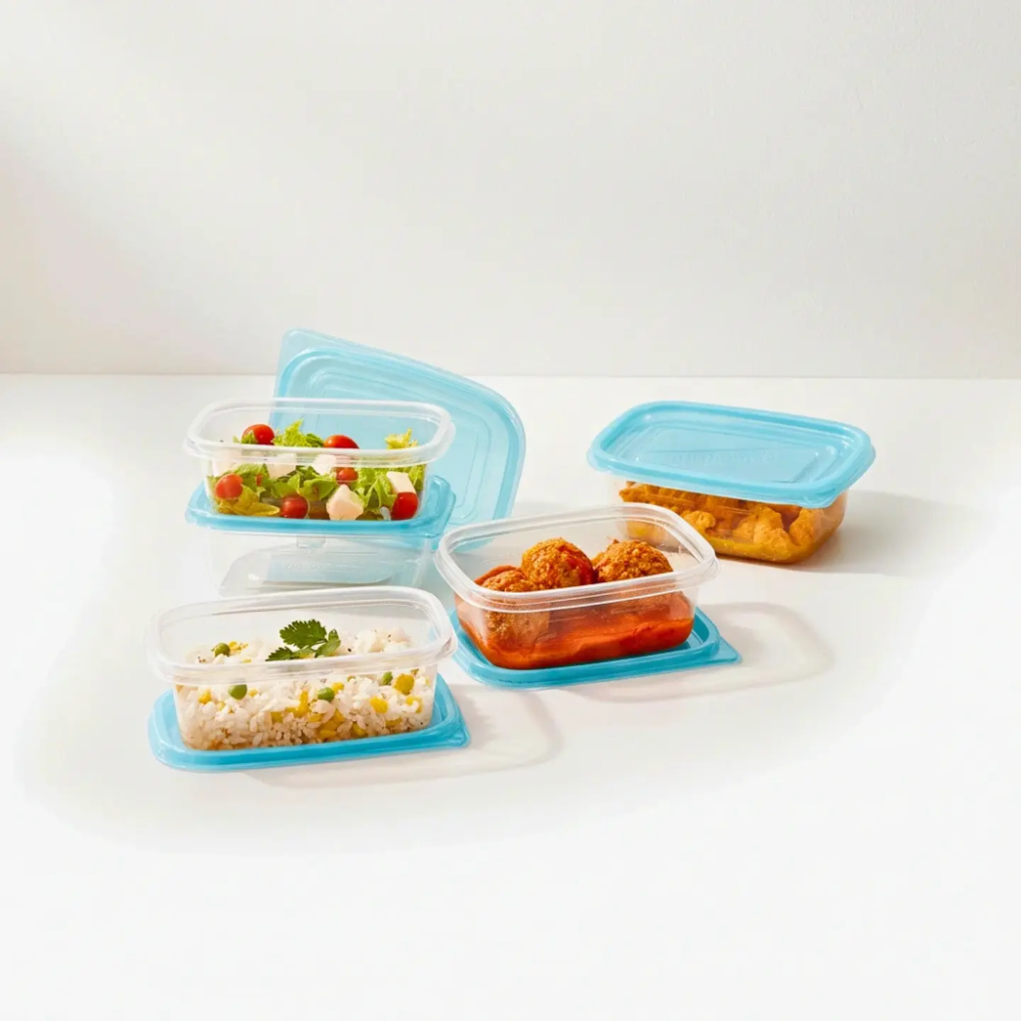 Set 5 Contenedores Plástico Flexible 450 ml 4