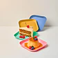 Set 4 Platos Cuadrados 14.5 cm | Postre Plástico Resistente - Miniatura 4
