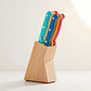 Set 6 Cuchillos Acero Inoxidable y Base - Miniatura 1