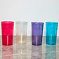 Set 4 Vasos Plástico Tipo Cristal 275 ml | Colores Surtidos - Miniatura 3