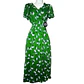 Vestido Casual Verde con estampado Floral - Miniatura 6