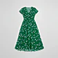 Vestido Casual Verde con estampado Floral - Miniatura 1