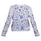 Blusa Blanco/Azul estampado Floral manga larga - Miniatura 5