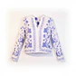 Blusa Blanco/Azul estampado Floral manga larga - Miniatura 1