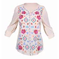 Blusa Arena con Bordado Floral manga 3/4 - Miniatura 1