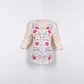 Blusa Arena con Bordado Floral manga 3/4 - Miniatura 4