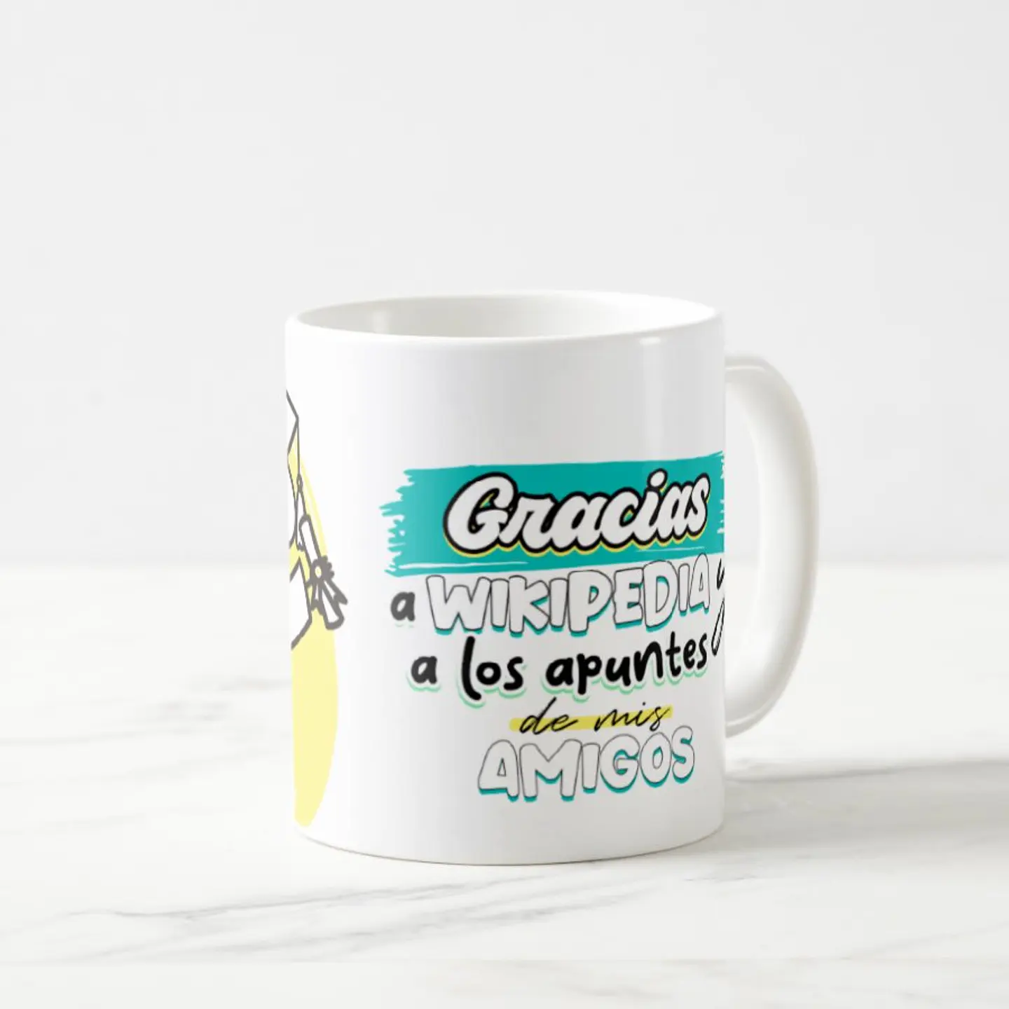 Taza blanca clásica 325 ml Graduación - Wiki 8