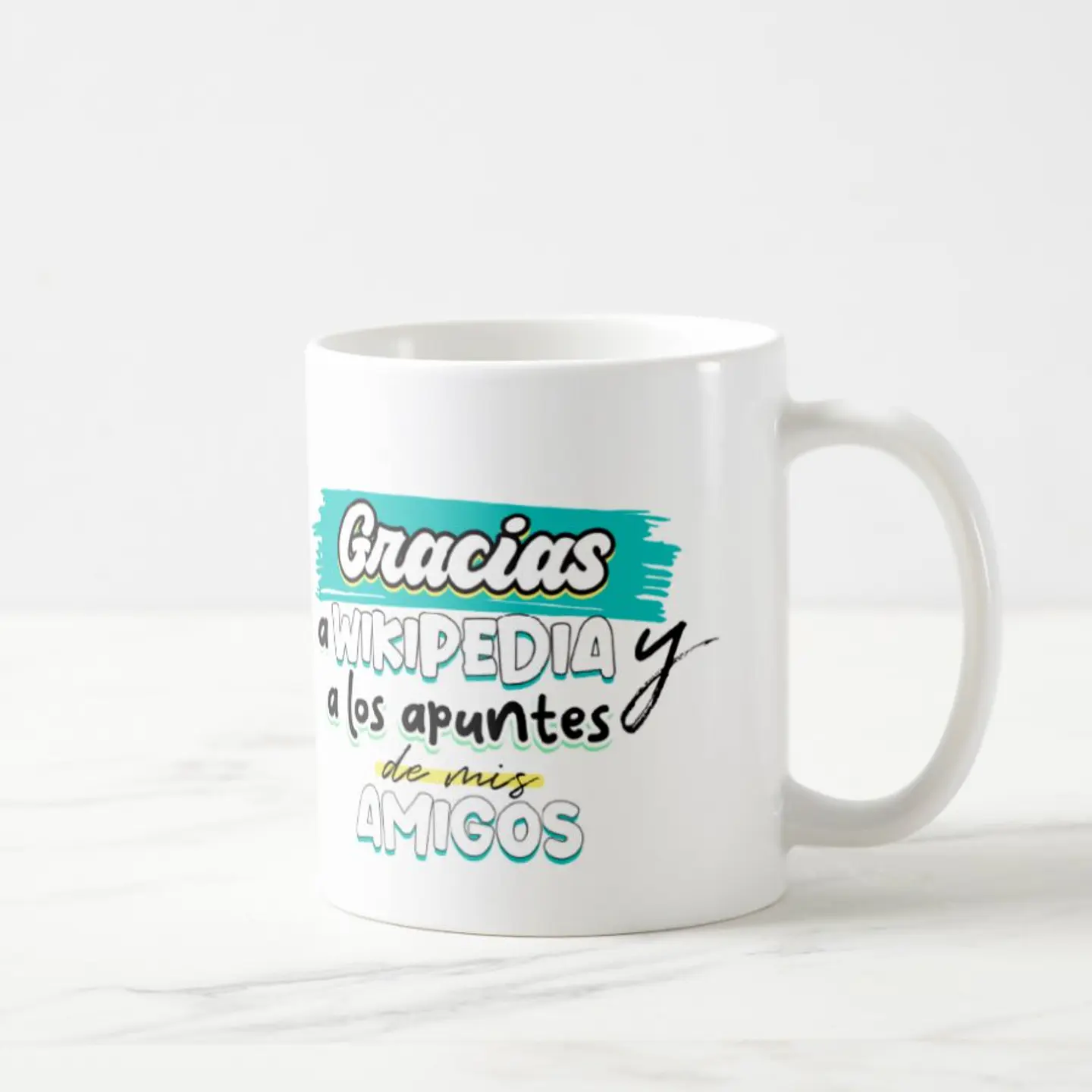 Taza blanca clásica 325 ml Graduación - Wiki 5