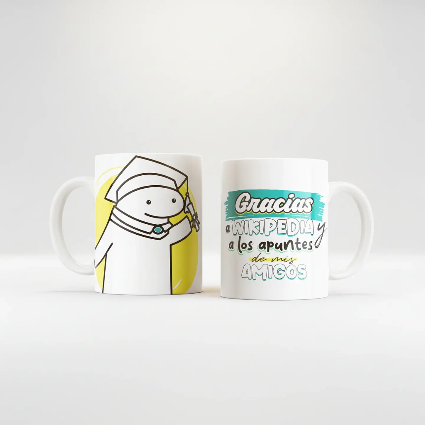 Taza blanca clásica 325 ml Graduación - Wiki 1