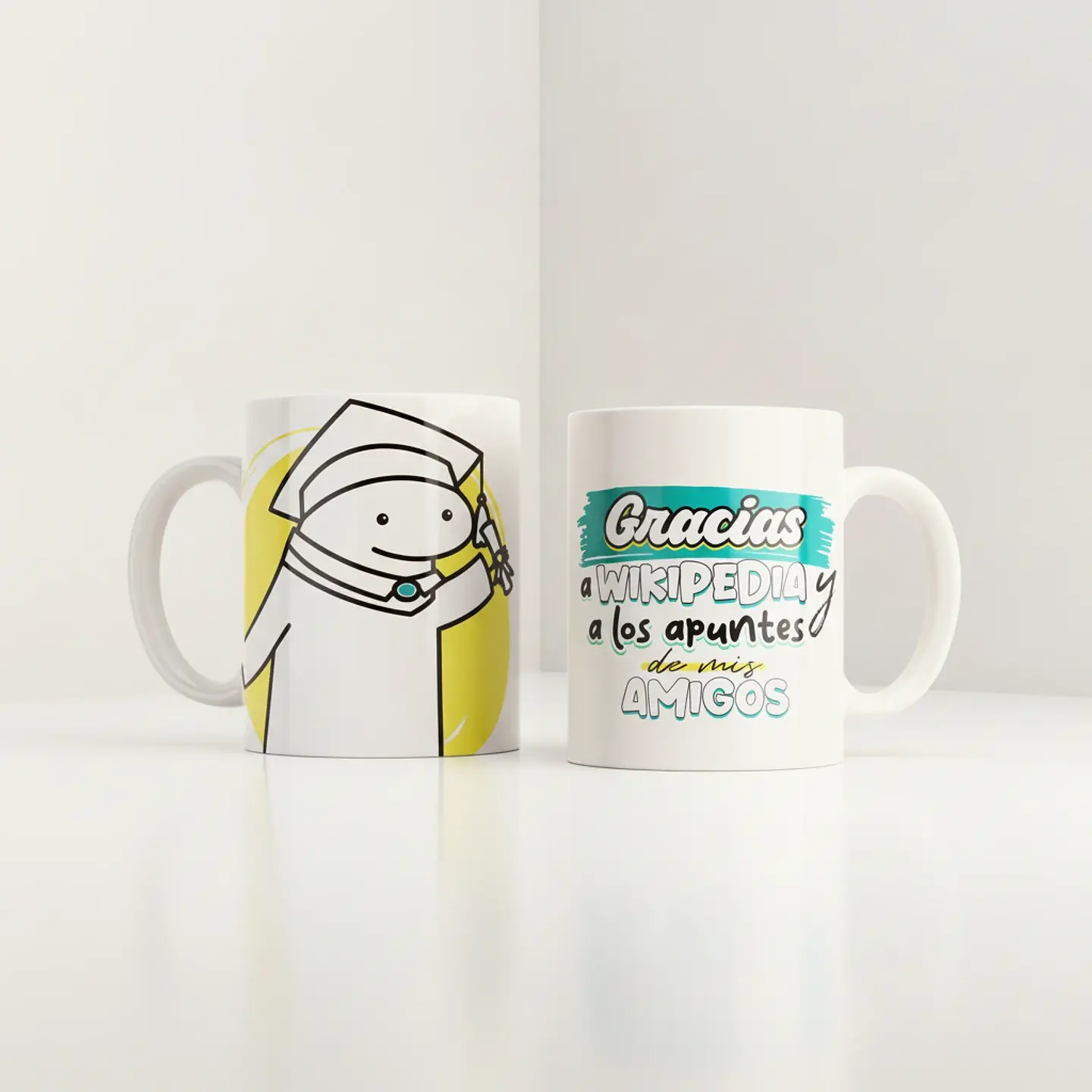 Taza blanca clásica 325 ml Graduación - Wiki 10