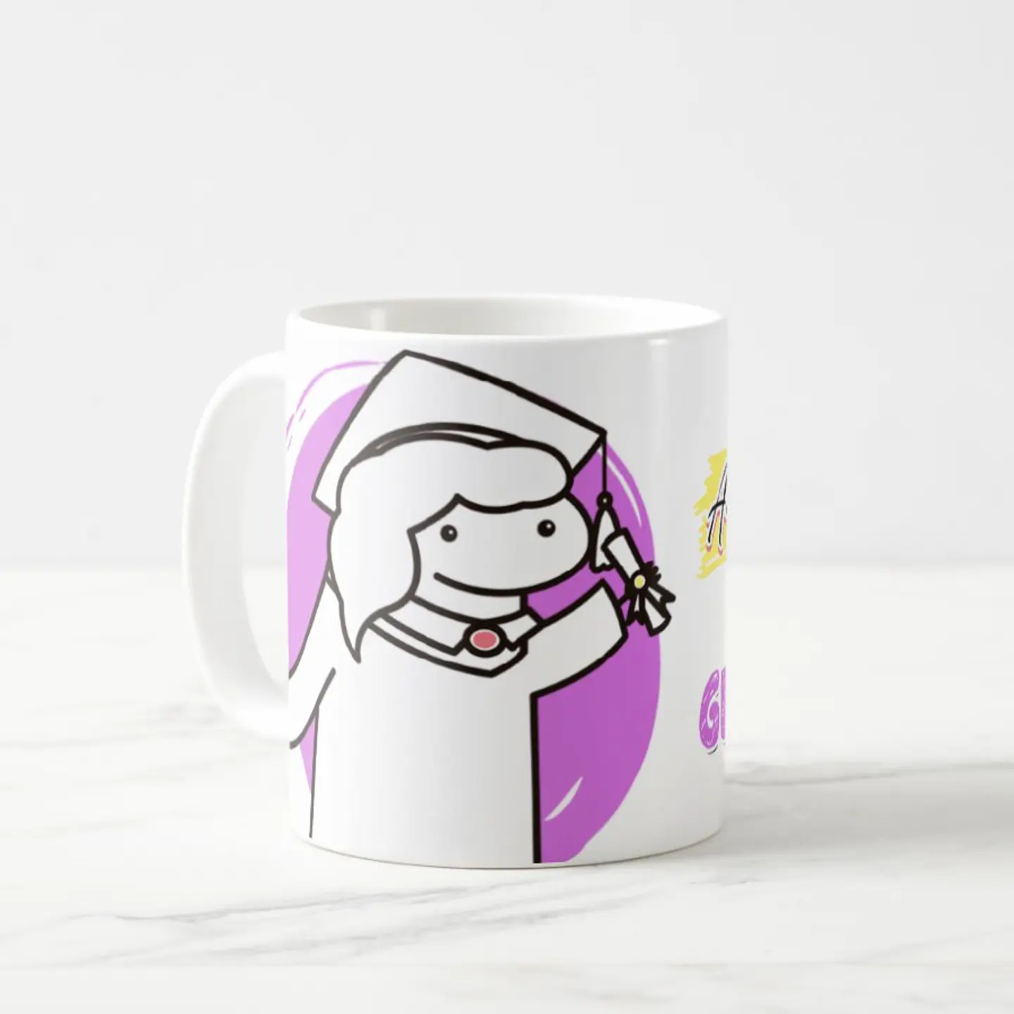 Taza blanca clásica 325 ml Graduación - Guapa 5