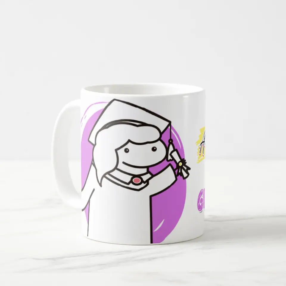 Taza blanca clásica 325 ml Graduación - Guapa 5