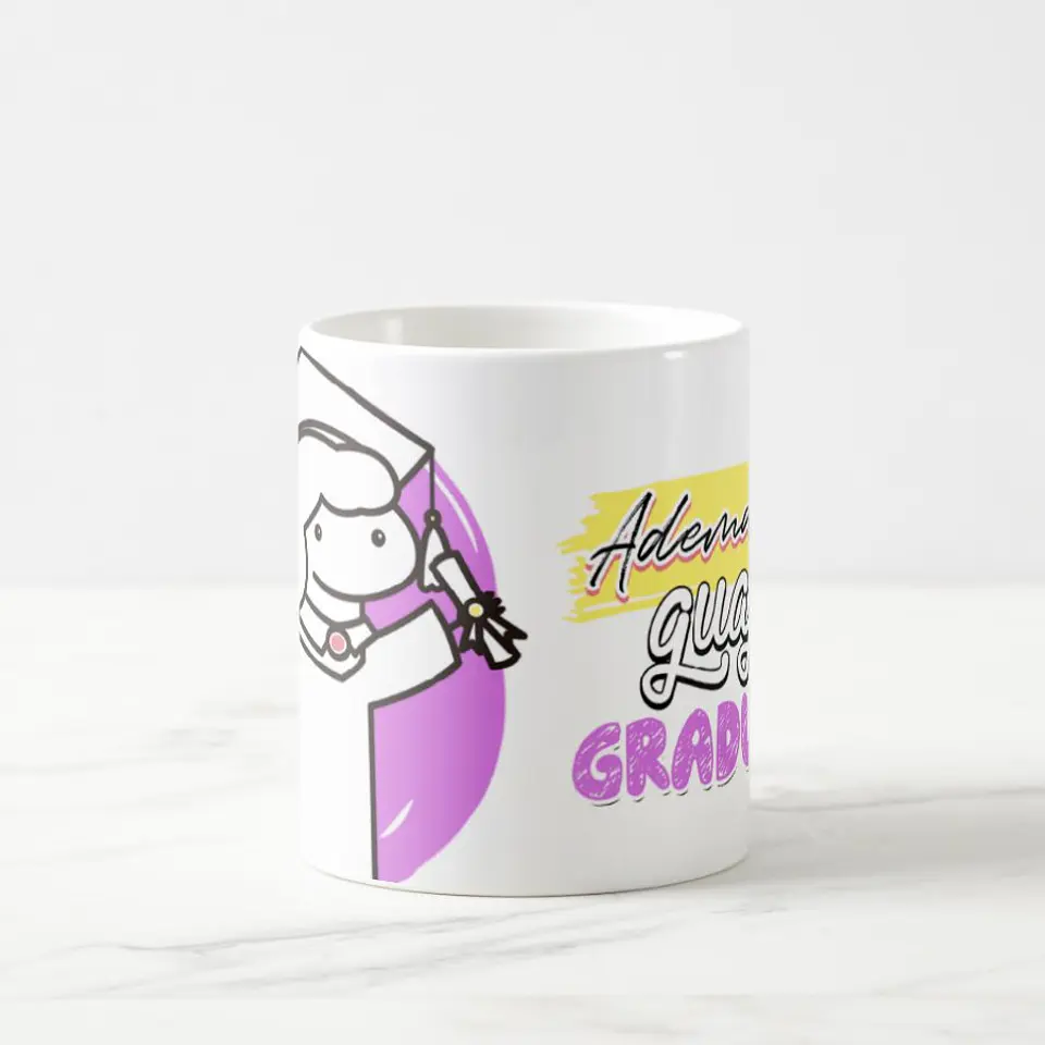 Taza blanca clásica 325 ml Graduación - Guapa 6