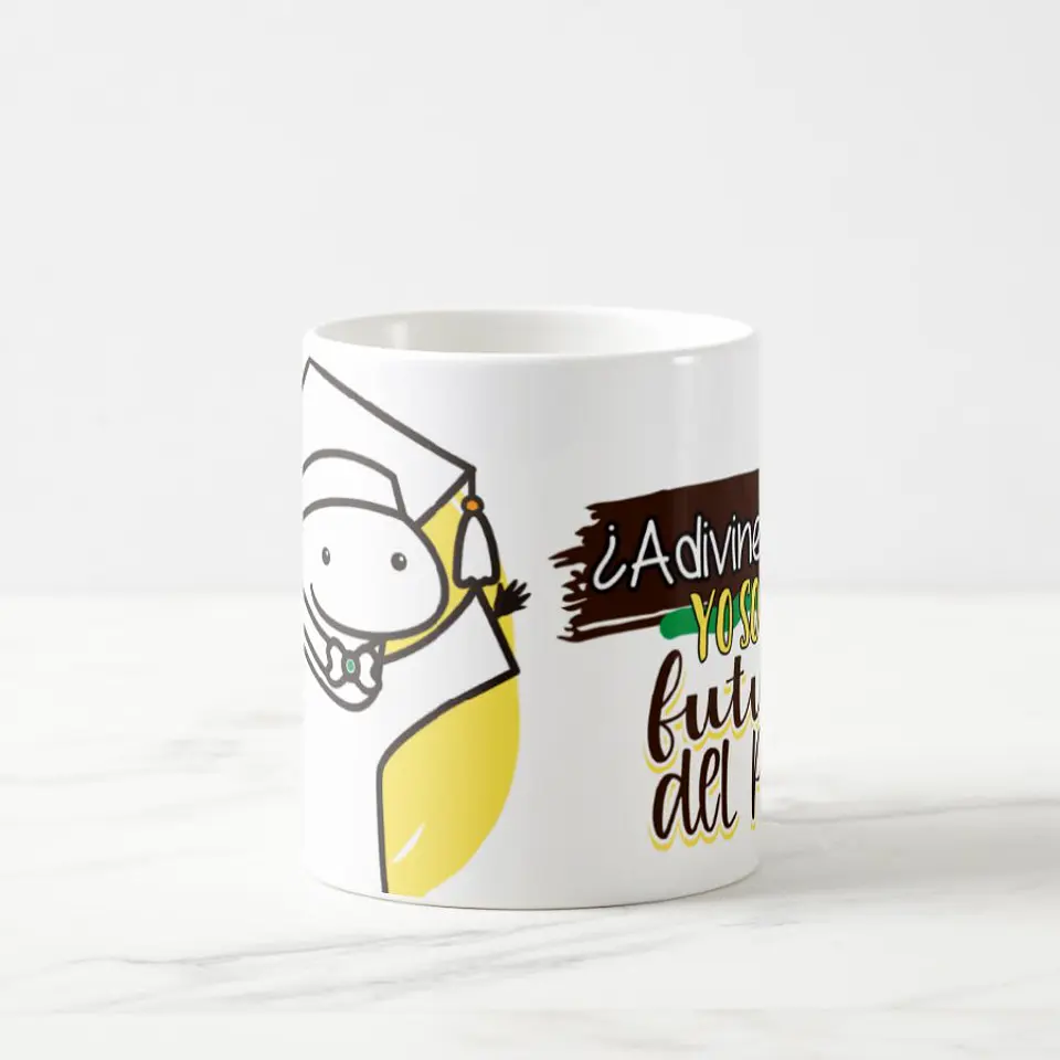 Taza blanca clásica 325 ml Graduación - El Futuro... 6