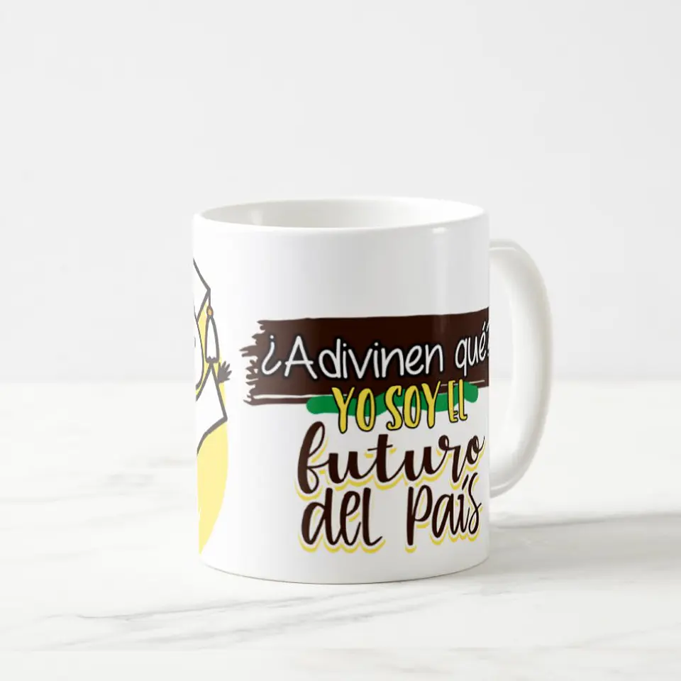 Taza blanca clásica 325 ml Graduación - El Futuro... 7