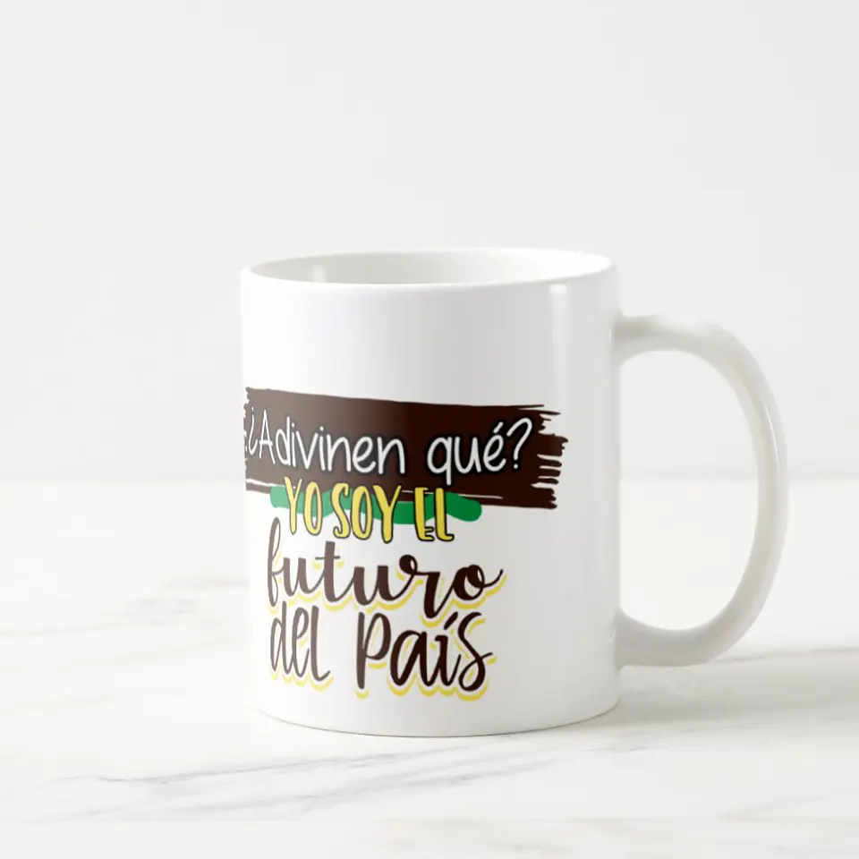 Taza blanca clásica 325 ml Graduación - El Futuro... 8