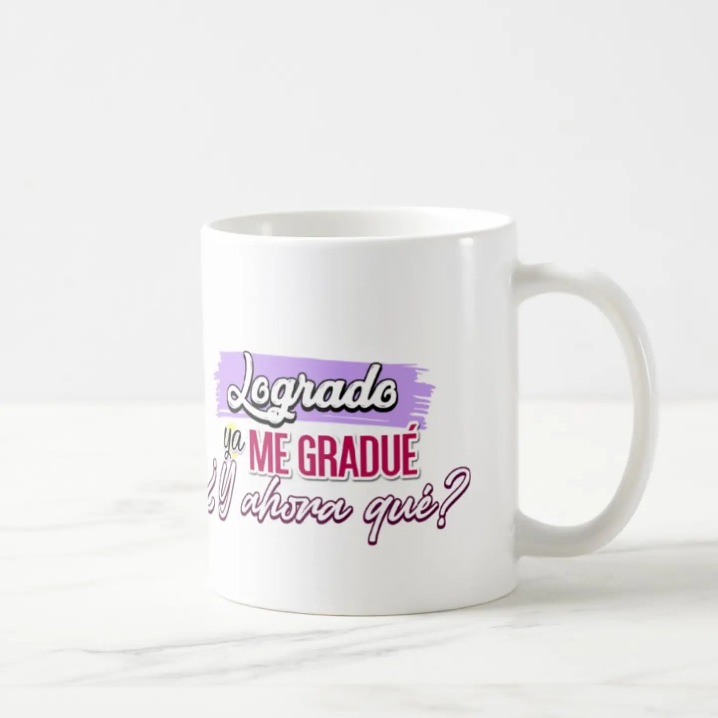 Taza blanca clásica 325 ml Graduación - ¿Y ahora qué? 9