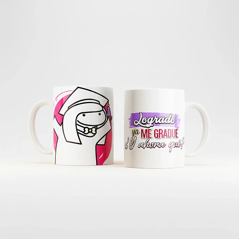 Taza blanca clásica 325 ml Graduación - ¿Y ahora qué?