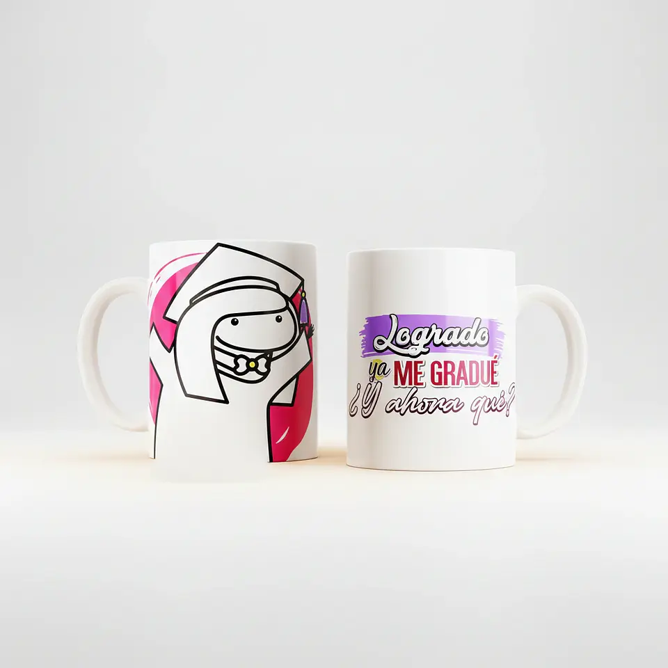 Taza blanca clásica 325 ml Graduación - ¿Y ahora qué? 11