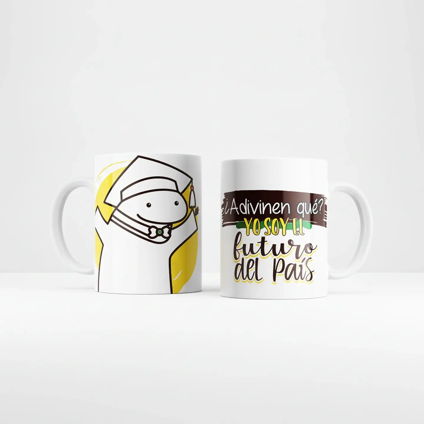 Taza blanca clásica 325 ml Graduación - El Futuro... 10