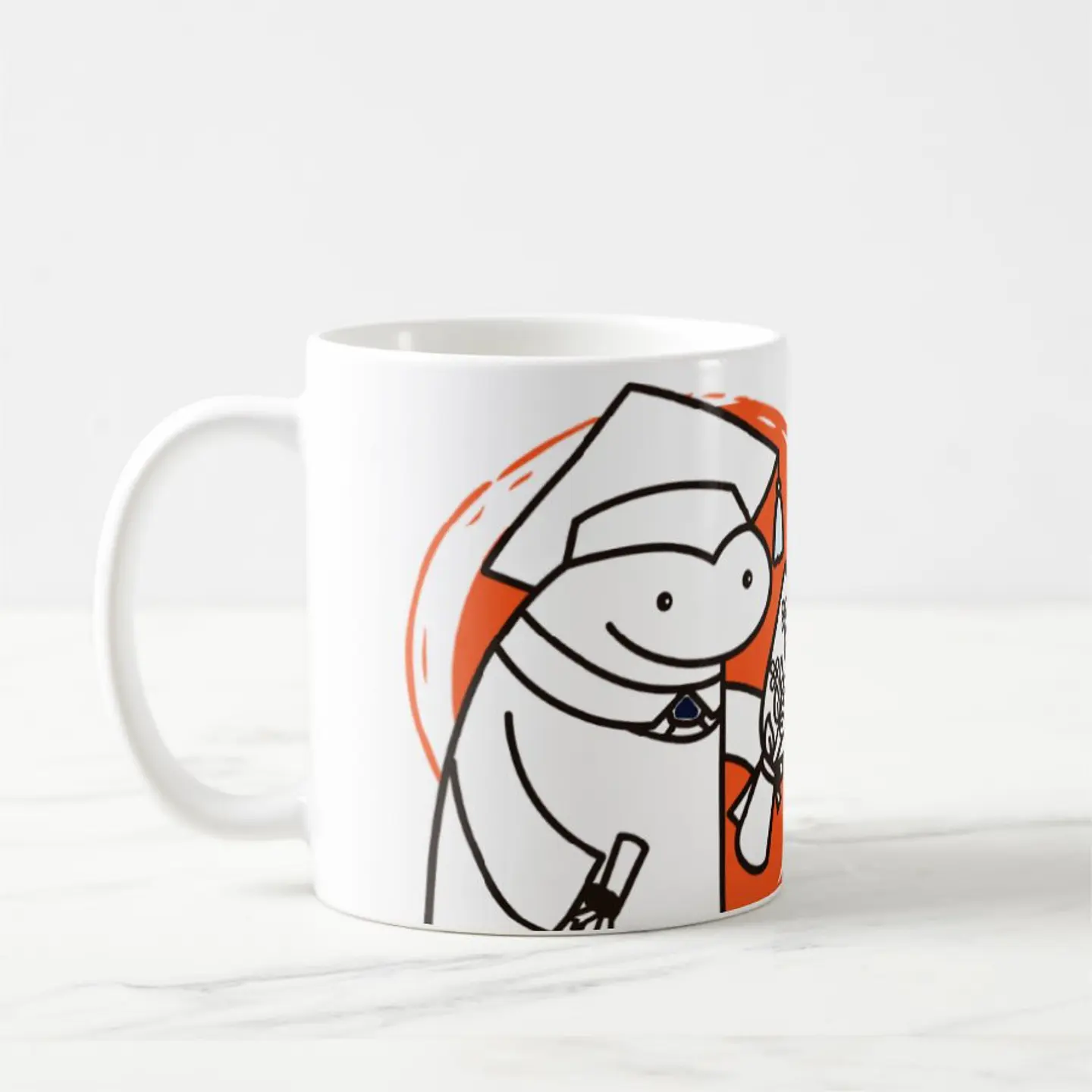 Taza blanca clásica 325 ml Graduación - Díganme Lic 4
