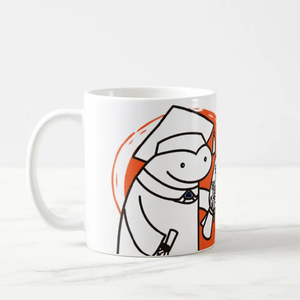 Taza blanca clásica 325 ml Graduación - Díganme Lic 4